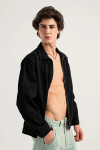 Chaqueta Vaquera Informal de Invierno y Otoño para Hombre, Diseño Personalizado OEM 2025, Fabricante de Fábrica, Impermeable, con Decoración de Piel, Capucha y Cuello de Algodón - Product Image 4