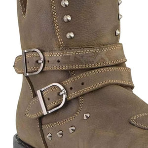 Botas de Trabajo para Hombre 2026 con Puntera de Acero, Impermeables, Antideslizantes, Duraderas, de Cuero, con Absorción de Impactos - Product Image 4