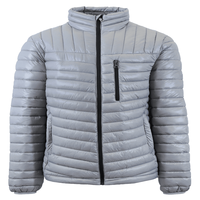 Veste en duvet d'hiver pour hommes Veste en duvet légère en fourrure matelassée personnalisée Veste en duvet de canard blanc chaud