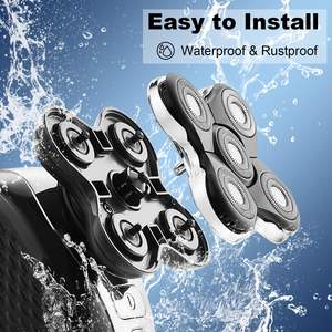 2 cabezales de repuesto lavables para afeitadora eléctrica rotativa de cinco cuchillas, compatibles con afeitadoras de cabeza para uso en RV - Product Image 6