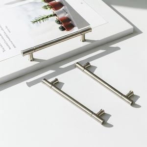 Poignée d'armoire moderne en alliage de zinc brossé à tube en T pour cuisine chambre commode meubles portes pour armoire tiroirs - Product Image 3