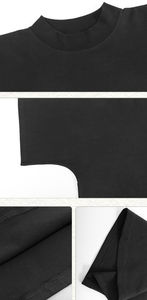 <b>Men's</b> 100% Cotton Oversized Boxy Fit <b>T</b>-<b>Shirt</b> with Drop Shoulder 300 GSM Fabric <b>Long</b> Length - Product Image 4