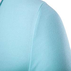 กระดุมผ่าหน้าเสื้อเชิ้ตผู้ชาย, เสื้อโปโลผ้าฝ้าย100% ระบายอากาศได้มีลายพิมพ์ลายต่อกันลำลอง - Product Image 4