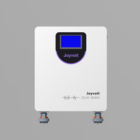 Batterie lithium domestique JOYVOIT 5KW Plug & Play avec roulettes, écran tactile LCD, 200Ah 51.2V LiFePO4 IP65 CAN Smart 100A BMS