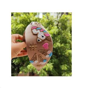 เครื่องประดับผมสวยและสะดวกสบายแฮนด์เมดยูนิคอร์นเด็กผูกปม Headbands สำหรับสาวๆในราคาขายส่งจากอินเดีย - Product Image 1