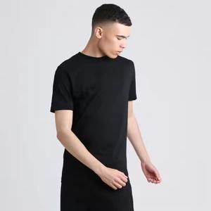Venta caliente Camiseta personalizada para hombre Suave al tacto Gran tamaño Longitud corta Jersey sólido Precio bajo Etiqueta privada Diseño en blanco - Product Image 2