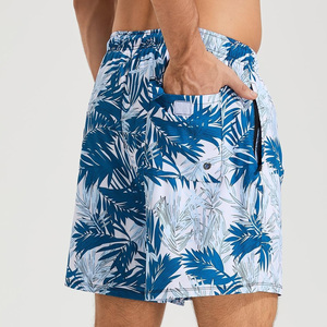 2025 nuevo verano 100% poliéster secado rápido pantalones cortos de baño para hombres logotipo personalizado Swim Trunk Beach Wear pantalones cortos para hombres - Product Image 1