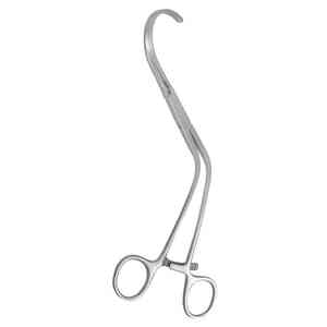 Ensemble d'instruments manuels en acier inoxydable Weber Cardiovascular Atraumatic Aortic Clamp Forceps pour la chirurgie générale - Product Image 3