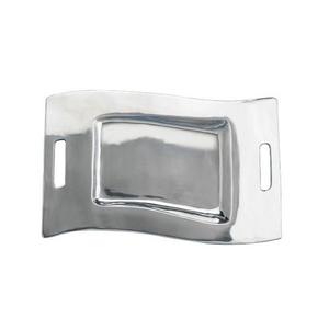 Bandeja DE SERVICIO DE ALUMINIO chapada en oro, plato de diseñador hecho a mano de alta calidad, bandeja de servicio de Metal nueva al por mayor con estilo clásico - Product Image 3