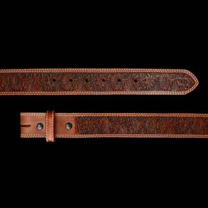 Ceinture en cuir Molly's Custom Silver Stitched Virginia Sunflower - Product Image 3