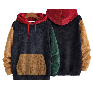 Oversize <b>Fur</b> <b>Hoodie</b> For Men's Multicolor Color Full Sleeve Oversize Pullover Casual Wear <b>Fur</b> Hoodies With Kangaroo Pockets - Product Image 6