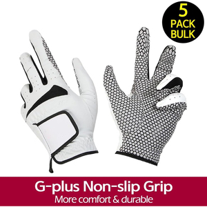 Gants de golf en cuir de mouton personnalisés en gros pour hommes - Durables, antidérapants, avec logo personnalisé, élégants, de qualité supérieure, pour usage extérieur - Product Image 2