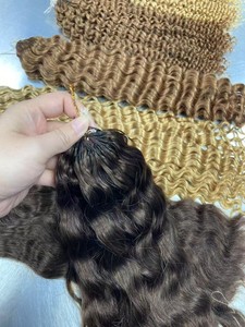 <span class=keywords><strong>Extension</strong></span> per <span class=keywords><strong>Capelli</strong></span> Umani a Uncinetto con Piume Colorate Ondulate e Ricce, Anelli a Spirale, <span class=keywords><strong>Trecce</strong></span> Boho Invisibili - Product Image 4