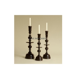 Vente en gros de dessus de table en bois massif bougeoirs de table pour mariages et événements centres de table décoratifs bougeoirs par ARC Export - Product Image 1