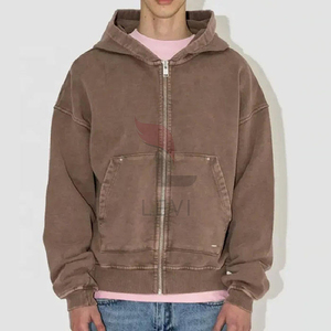 เสื้อมีฮู้ดสำหรับผู้ชายโอเวอร์ไซซ์โอเวอร์ไซซ์ผ้าคอตตอนเนื้อหนาอบอุ่นสไตล์สตรีทแวร์ผ้าฝ้ายผสมแฟชัน - Product Image 1