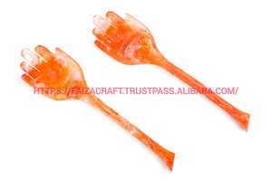 Resin Serving Tableware Set Spork <b>Salad</b> <b>Spoon</b> for Casual Formal Wholesale Kitchenware Food FAIZACRAFT - Product Image 3