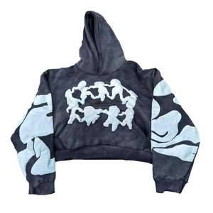 Sudadera con Capucha Vintage para Hombre, Impresión Puff, Venta al por Mayor, Personalizada, Transpirable, con Impresión Puff, Muestra Gratis - Product Image 5