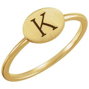 Be Posh Stylish Inlay Signet <b>Ring</b> 18K Gold & Rhodium Plated Tarnish Free Blank for Engraving Fashionable Gift Idea - Product Image 3
