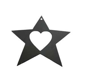 Best Selling Grey Heart Shaped Iron Hanging Decor Eco-Friendly Handmade Wall Decoration in Bulk - Product Image 5