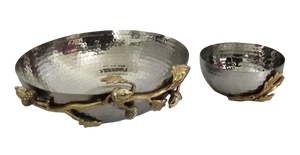 Sortie d'usine dîner vaisselle assiette plat Dessert vaisselle en acier inoxydable or plat et assiette en sécurité - Product Image 5