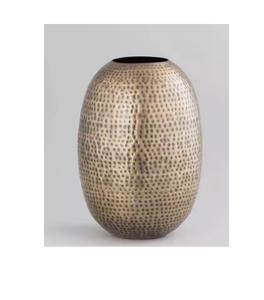 Vase en fer nickelé fabriqué à la main décor en métal intemporel Vase à fleurs personnalisable Vase élégant personnalisé pour la maison et le bureau - Product Image 3