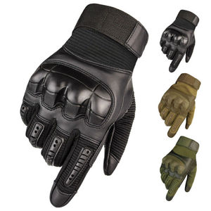 SALVA LEATHER Full Finger PU Racing Gloves Adjustable Wrist Strap Touchscreen Windproof Non Slip Outdoor Activities Unisex Wear - Product Image 1
