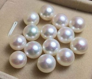 Perles blanches naturelles AAA fabriquées en Inde pour les bijoux de fiançailles, accessoires de luxe, certifiées par un tiers, prix d'exportation Inde - Product Image 4