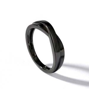 Bague Jeulia moderne noire en argent sterling avec pierre précieuse naturelle - Product Image 2