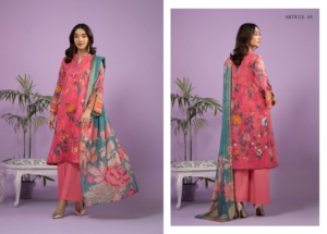 ชุดผ้าลอนปากีสถาน ชุดผ้าลอนไไฟซาลาบาด ชุดปากีสถาน ซัลวาร์ คามีซ ชุดฤดูร้อน ซัลวาร์ คามีซ สำหรับผู้หญิง - Product Image 2