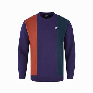 Sudadera de cuello redondo para hombre, 100% algodón, 350 Gsm, manga larga, diseño de estampado sólido, estilo informal de moda para la temporada de invierno, suministro ODM - Product Image 1