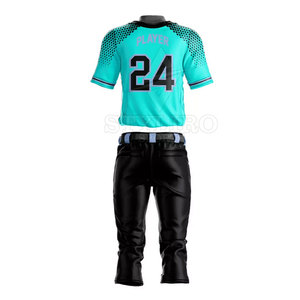 Vente en gros de conception de services OEM 100% maillot de baseball en polyester pour hommes uniforme de mode vierge pour adultes pour le softball - Product Image 2