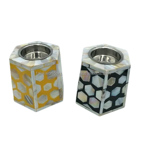 Quemador de incienso de madreperla Vintage, soporte de incienso decorativo árabe, soporte de vela antiguo de Falak World Export - Product Image 6