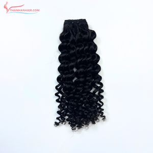 Ietnamese-extensiones de pelo rizado de equipo, pelo de trama de Hanh n Hair, nueva colección Genius weft - Product Image 4