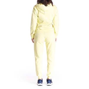 Ropa de calle Color sólido 100% algodón transpirable Zip Sweatsuit Set mujeres Stand Front Heavyweight Winter Sporty Hoodie Jogger - Product Image 3