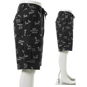 Shorts cargo en laine anti-rides avec impression numérique, tissu doux et chaud, pour un usage quotidien, mode extérieure, fabrication sur mesure, vente en gros - Product Image 2