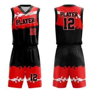 Seragam basket Premium dengan jahitan diperkuat kain bersirkulasi cepat kering untuk remaja dewasa dan tim profesional - Product Image 5