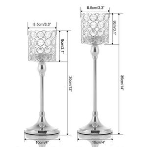 Bougeoir métallique lisse en cristal cylindrique Design raisonnable Bougeoir entouré de cristal le plus vendu - Product Image 5