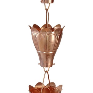 Cadena de Lluvia Decorativa de Estilo Moderno, Cadena de Lluvia de Aluminio Metálico Verde Antiguo, Decoración para Jardín, Hogar y Villa - Product Image 4