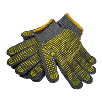 Guantes de Punto de Hilo de Algodón de Fabricación Indonesia |   Guantes de Trabajo Ligeros, Medianos y Resistentes, Anti-Impactos y Antideslizantes