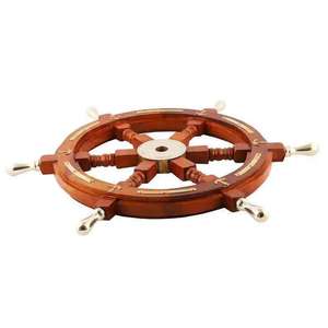 Antique Wooden Ship Wheel <b>Wall</b> Hanging <b>Decor</b> Carved Engraving Art for Home for Christmas Halloween Thanksgiving <b>Decor</b> - Product Image 4