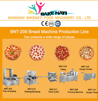 Machine à Pizza entièrement automatique, vente d'usine, ligne de maquillage de pâte à Pizza, ligne de Production de Pizza, BNT-209