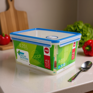 Conteneur alimentaire Emsa 8,2 L bleu et transparent CLIP & CLOSE 508548 Modèle pour le stockage et la conservation des aliments - Product Image 3