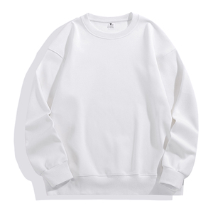 Personalizado O-cuello de gran tamaño de algodón pesado de cuello redondo Sudadera con capucha pulóver logotipo personalizado bordado sudaderas Streetwear sudadera - Product Image 5