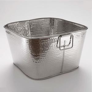 ถังน้ำแข็งโลหะแบบมีฐาน ขนาดใหญ่ สไตล์อเมริกัน ลายดอกไม้ สำหรับงานปาร์ตี้ ผลิตจากสแตนเลสคุณภาพส่งออก ทนทาน และมีฉนวนกันความร้อน - Product Image 6