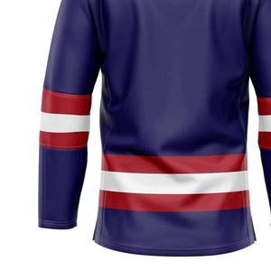 Jersey de Hockey sobre Hielo Sublimado de Alta Calidad, Diseños Personalizados, Logotipos y el Mejor Material Personalizado, Precio Económico al por Mayor en Pakistán - Product Image 5