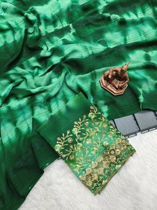 ชุดส่าหรีพิมพ์ลายแบบพรีเมียมคอลเลคชั่นส่าหรีดีไซน์เนอร์ทันสมัยพิมพ์ลายสุดเพอร์เฟกต์สำหรับงานแต่งงานของผู้หญิง - Product Image 4