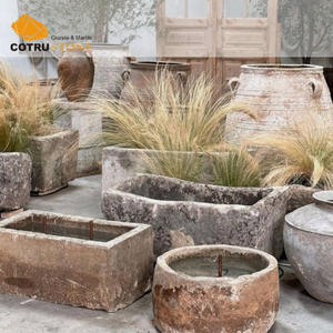 Vaso in Granito Naturale per Arredamento Esterno Giardino Parco Hotel Sculture e Intagli in Pietra Durevoli ed Ecologici per Giardino Esterno - Product Image 5