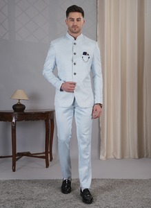 ชุดสูทผู้ชายสีฟ้าอ่อนคุณภาพดีที่สุด 2 ชิ้น สำหรับงานแต่งงาน งานเลี้ยง งานออฟฟิศ และงานกลางคืน มีจำหน่ายในราคาส่งออก - Product Image 2