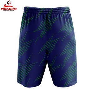Shorts de sport pour hommes, logo personnalisé brodé, nouveau style, tissu polyester, maille, shorts de course cargo, motif sublimé - Product Image 2