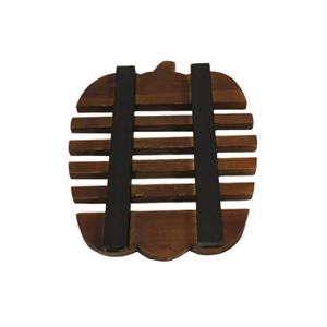 Dessous de plat en bois anti-chaud en forme de pomme adorable pour support de casserole de plat chaud plateau en bois ustensiles de cuisine bon marché décor du Vietnam - Product Image 4